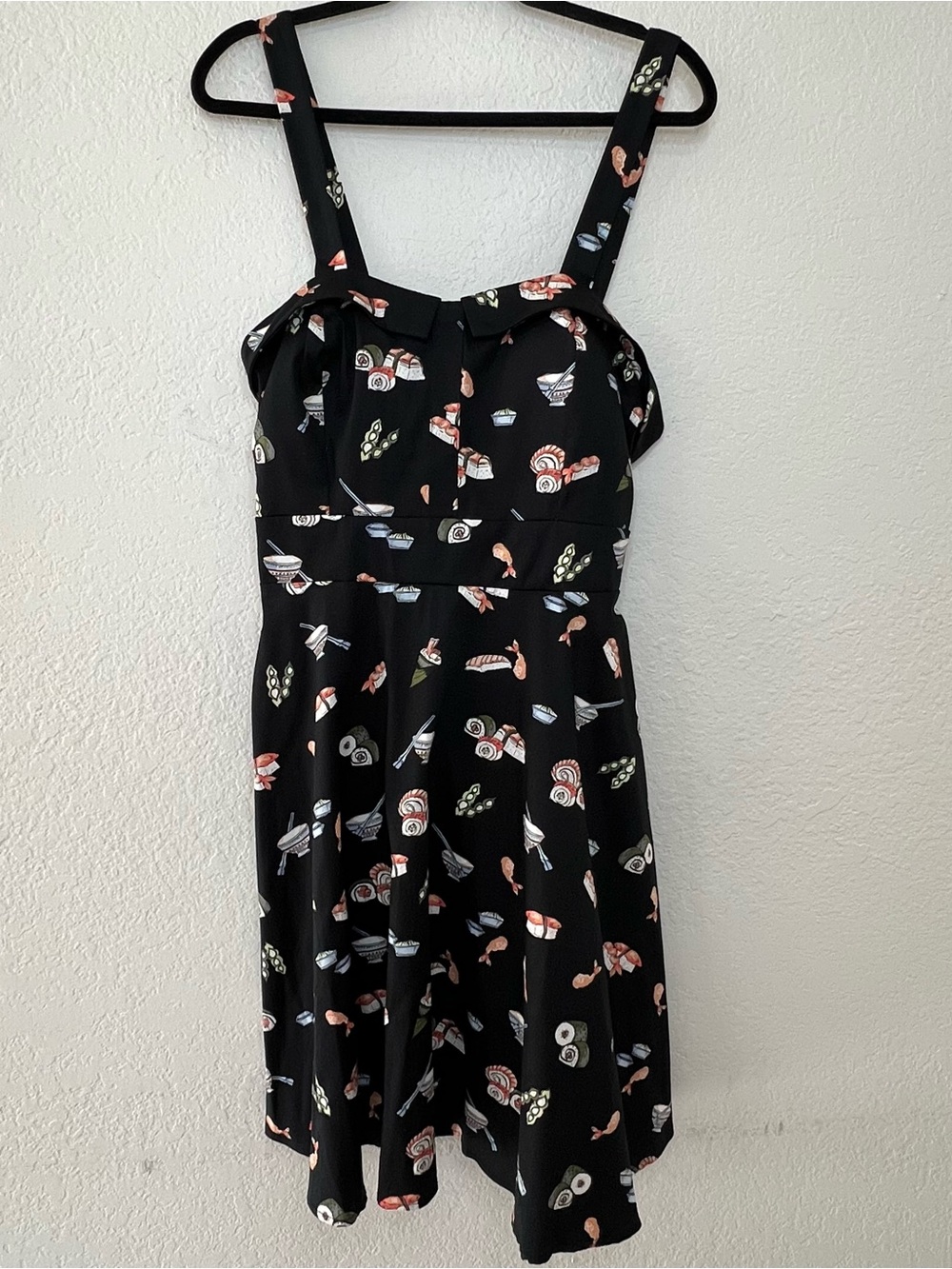 Eva Rose Fit & Flare Rockabilly Pinup Sushi Ramen Dress Women's Plus Size 2X USA